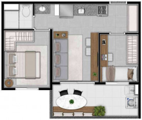 Apartamento com 1 Quarto à Venda, 36 m² em Santana - São Paulo