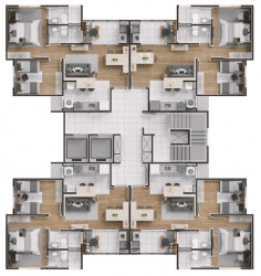 Apartamento com 1 Quarto à Venda, 55 m² em Jardim Do Bosque - Hortolândia