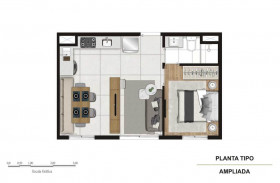 Apartamento com 2 Quartos à Venda, 34 m² em Jardim Marajoara - São Paulo