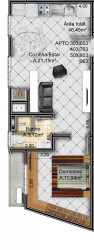 Apartamento com 1 Quarto à Venda, 46 m² em Nonoai - Santa Maria