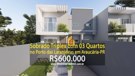 Sobrado com 3 Quartos à Venda, 110 m² em Porto Das Laranjeiras - Araucária