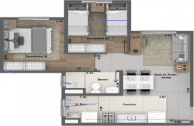 Apartamento com 2 Quartos à Venda, 39 m² em Cidade Nova São Miguel - São Paulo