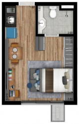 Loft com 1 Quarto à Venda, 25 m² em Vila Clementino - São Paulo