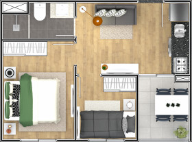 Apartamento com 2 Quartos à Venda, 30 m² em Ipiranga - São Paulo