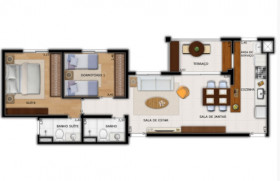 Apartamento com 2 Quartos à Venda, 71 m² em Morumbi - Paulínia