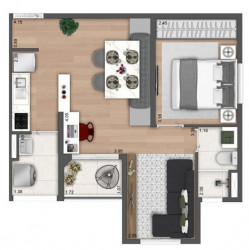 Apartamento com 2 Quartos à Venda, 38 m² em Imirim - São Paulo