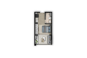 Apartamento com 1 Quarto à Venda, 27 m² em Vila Clementino - São Paulo