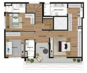 Apartamento com 3 Quartos à Venda, 207 m² em Itaim Bibi - São Paulo