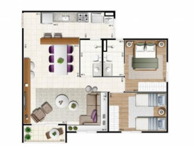 Apartamento com 3 Quartos à Venda, 66 m² em Parque Residencial João Luiz - Hortolândia