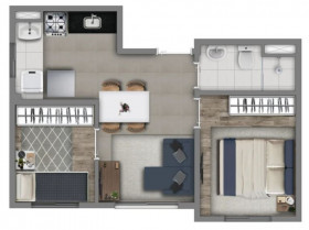 Apartamento com 2 Quartos à Venda, 36 m² em Socorro - São Paulo