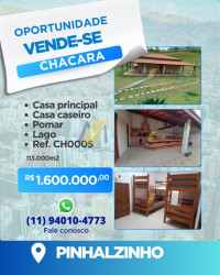 Chácara com 2 Quartos à Venda, 113.000 m² em Da Posse - Pinhalzinho