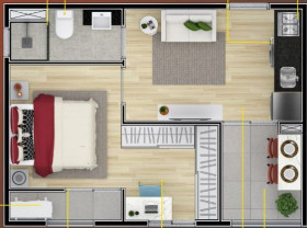 Apartamento com 1 Quarto à Venda, 15 m² em Campo Belo - São Paulo