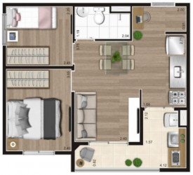 Apartamento com 2 Quartos à Venda, 41 m² em Vila Pirituba - São Paulo