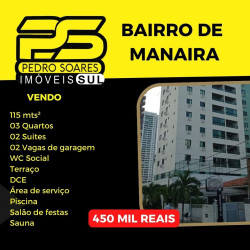 Apartamento com 3 Quartos à Venda, 115 m² em Manaíra - João Pessoa