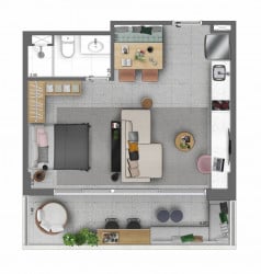 Apartamento com 3 Quartos à Venda, 97 m² em Centro - São Paulo