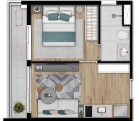 Apartamento com 1 Quarto à Venda, 29 m² em Vila Madalena - São Paulo