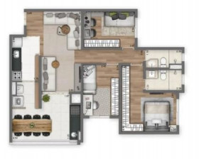 Apartamento com 3 Quartos à Venda, 110 m² em Panamby - São Paulo