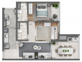 Apartamento com 2 Quartos à Venda, 91 m² em Perdizes - São Paulo
