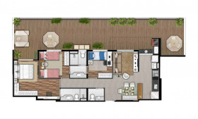 Apartamento com 4 Quartos à Venda, 128 m² em Alphaville - Barueri