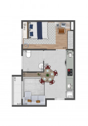 Apartamento com 1 Quarto à Venda, 27 m² em Moema - São Paulo