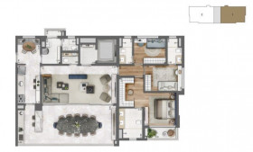 Apartamento com 3 Quartos à Venda, 165 m² em Campo Belo - São Paulo