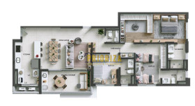 Apartamento com 3 Quartos à Venda, 133 m² em Planeta Square Garden - Sorocaba