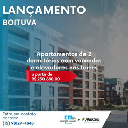 Apartamento com 2 Quartos à Venda, 51 m² em Residencial Vitória - Boituva