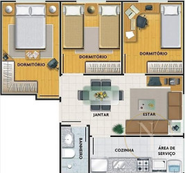Apartamento com 3 Quartos à Venda, 50 m² em Vila Esperança - São Paulo
