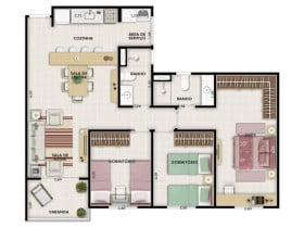 Apartamento com 2 Quartos à Venda, 77 m² em Jardim Carlos Gomes - Jundiaí