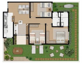 Apartamento com 3 Quartos à Venda, 67 m² em Vila Conceição - Diadema