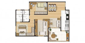 Apartamento com 2 Quartos à Venda, 61 m² em Taquaral - Campinas