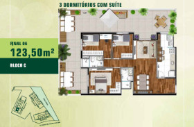 Apartamento com 3 Quartos à Venda, 117 m² em Jardim Tupanci - Barueri