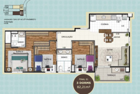 Apartamento com 3 Quartos à Venda, 74 m² em Alphaville - Barueri