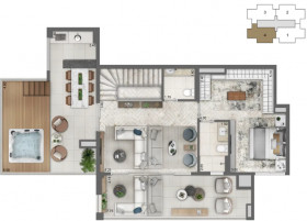 Apartamento com 3 Quartos à Venda, 113 m² em Santo Amaro - São Paulo