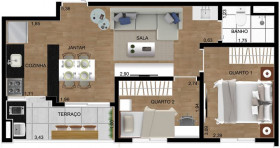 Apartamento com 2 Quartos à Venda, 34 m² em Vila Rosália - Guarulhos