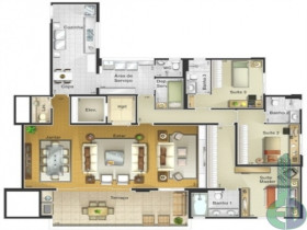 Apartamento com 3 Quartos à Venda, 133 m² em Santa Paula - São Caetano Do Sul