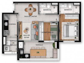 Apartamento com 3 Quartos à Venda, 91 m² em Vila Prudente - São Paulo