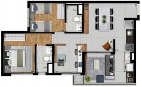 Apartamento com 1 Quarto à Venda, 38 m² em Vila Clementino - São Paulo