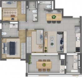 Apartamento com 2 Quartos à Venda, 99 m² em Pinheiros - São Paulo