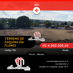 Terreno à Venda, 4.800 m² em Flores - Manaus