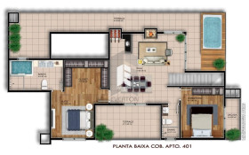 Apartamento com 3 Quartos à Venda, 182 m² em Camobi - Santa Maria