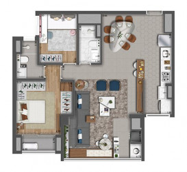 Apartamento com 3 Quartos à Venda, 83 m² em Vila Prudente - São Paulo