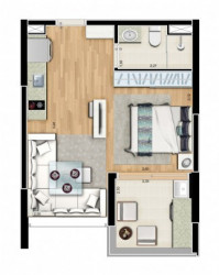 Loft com 1 Quarto à Venda, 48 m² em Jardim Do Mar - São Bernardo Do Campo