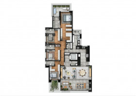 Apartamento com 4 Quartos à Venda, 245 m² em Jardim Anália Franco - São Paulo