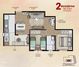 Apartamento com 2 Quartos à Venda, 52 m² em Santana - São Paulo