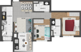 Apartamento com 2 Quartos à Venda, 60 m² em Perdizes - São Paulo