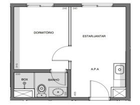 Imóvel com 1 Quarto à Venda, 24 m² em Butantã - São Paulo