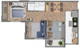 Apartamento com 2 Quartos à Venda, 45 m² em Vila Andrade - São Paulo