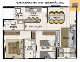 Apartamento com 2 Quartos à Venda, 55 m² em Torreão - Recife