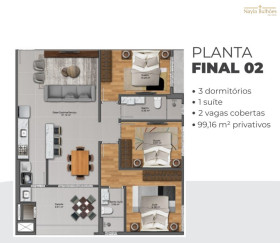 Apartamento com 3 Quartos à Venda, 99 m² em Pedra Branca - Palhoça